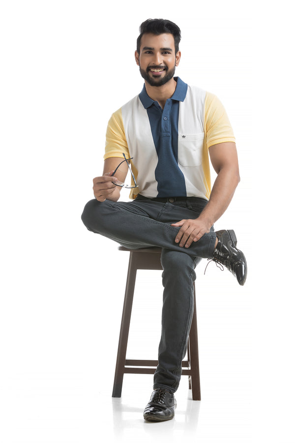 Color Block Polo T-shirt