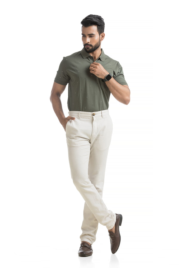 All Over Print Polo with Mercerized Finish