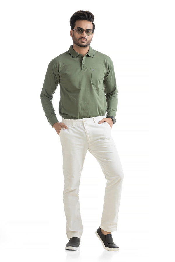 Core Lab Full Sleeves Solid Polo