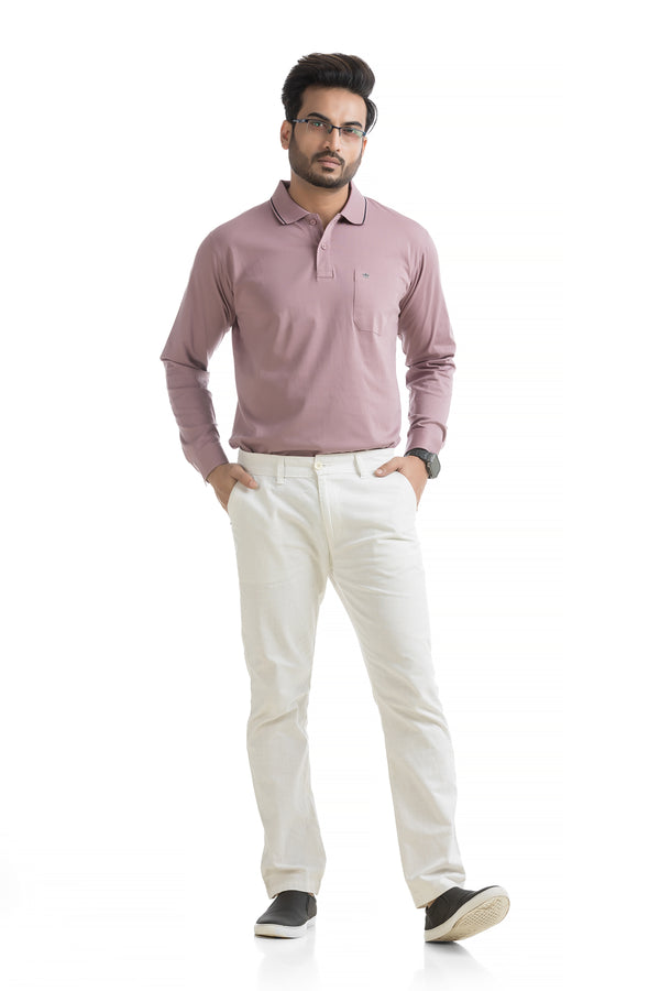 Core Lab Full Sleeves Solid Polo