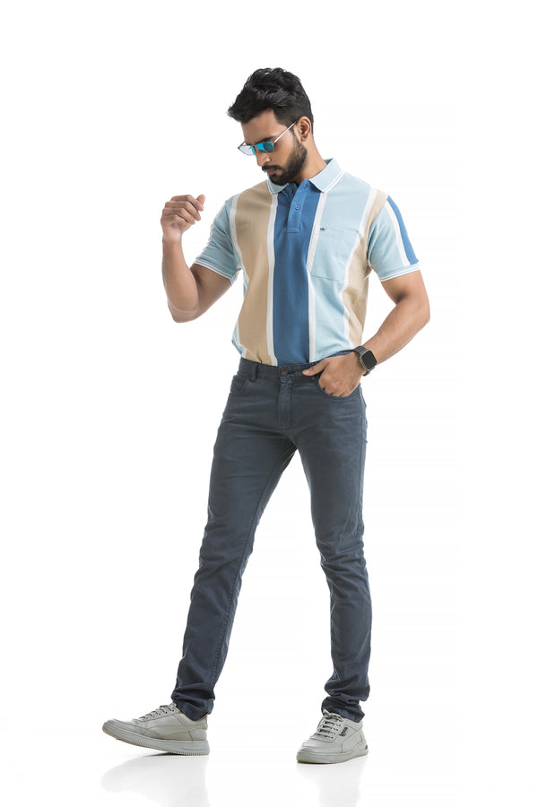 Color Block Polo T-shirt