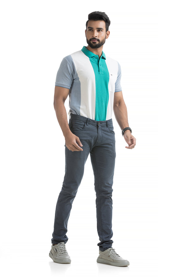 Color Block Polo T-shirt