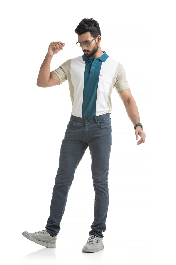 Color Block Polo T-shirt