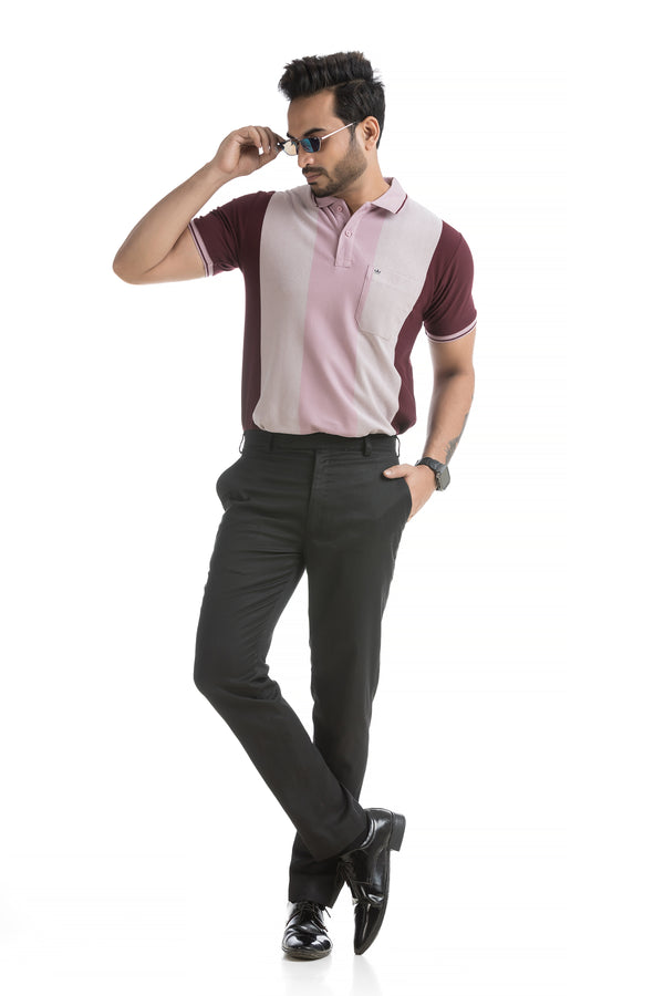Color Block Polo T-shirt