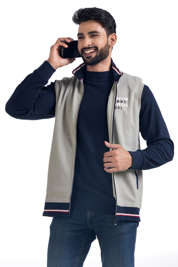 Varsity Half Sleeve Jacket