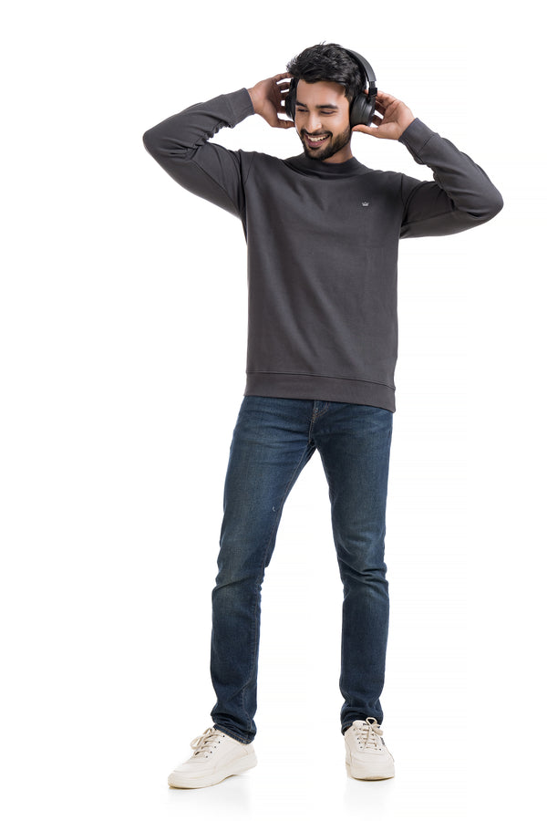 Fine-Knit Sweatshirt
